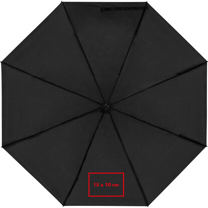 RPET Taschenschirm Northampton,schwarz, A-Nr.: 433603 - 04