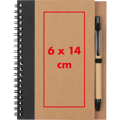Notizspiralblock Ravenna,schwarz, A-Nr.: 434103 - 05