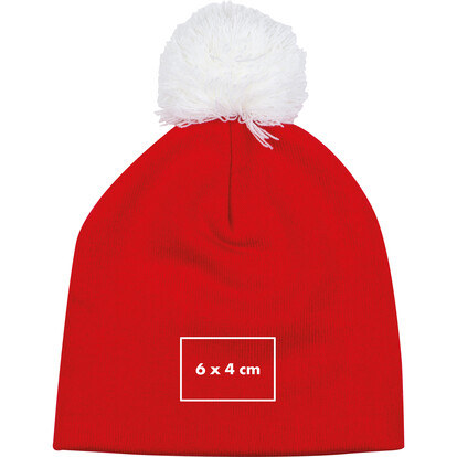 Weihnachtsmütze Whitehorse,rot, A-Nr.: 434805 - 05