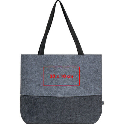 RPET Einkaufstasche San Mateo,grau, A-Nr.: 435507 - 04