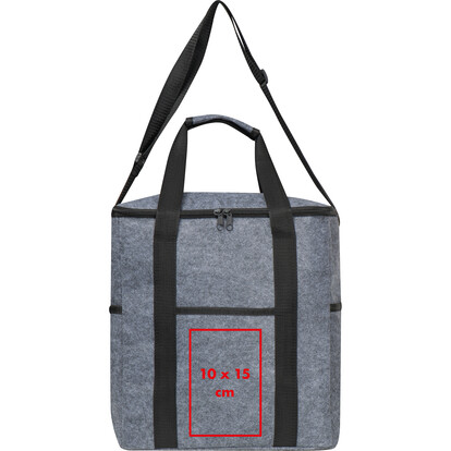 PET Kühltasche Santo Domingo, grau, A-Nr.: 435707 - 04 PET Kühltasche Santo Domingo, grau, A-Nr.: 435707 - 04