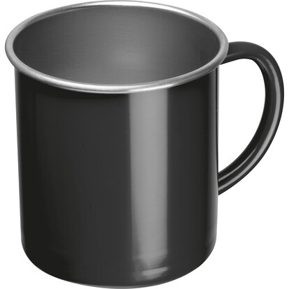 Stahltasse Trezzo,schwarz, A-Nr.: 438003 - 01