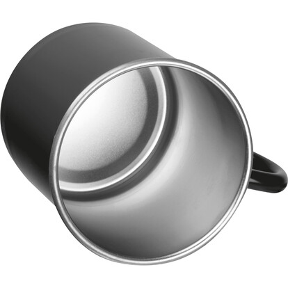 Stahltasse Trezzo,schwarz, A-Nr.: 438003 - 02