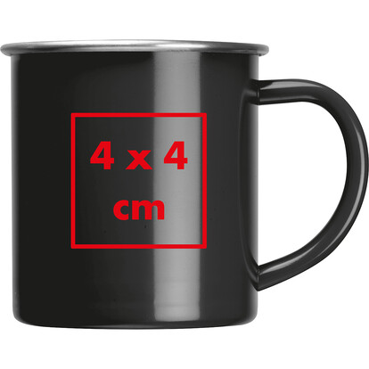 Stahltasse Trezzo,schwarz, A-Nr.: 438003 - 04