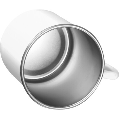 Stahltasse Trezzo,weiss, A-Nr.: 438006 - 02