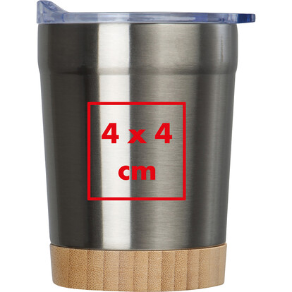Recycelter Stahlbecher Turin,grau, A-Nr.: 438907 - 04