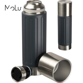 MoLu Edelstahlflasche kupferisoliert Saint Albans,anthrazit, A-Nr.: 480877 - 01