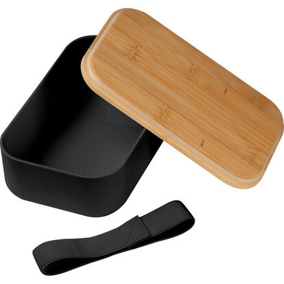 Lunchbox mit Bambusdeckel Stanley,schwarz, A-Nr.: 483503 - 02