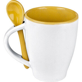 Keramiktasse Palermo,gelb, A-Nr.: 509508 - 01 Keramiktasse Palermo,gelb, A-Nr.: 509508 - 01
