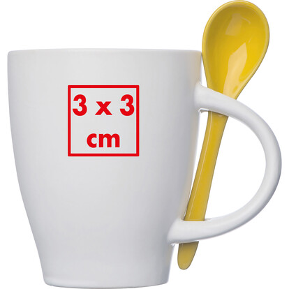 Keramiktasse Palermo,gelb, A-Nr.: 509508 - 03