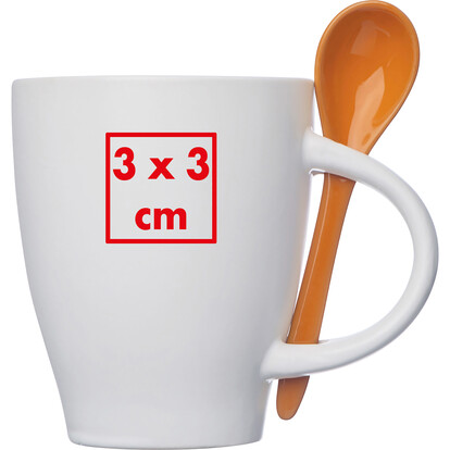 Keramiktasse Palermo,orange, A-Nr.: 509510 - 03