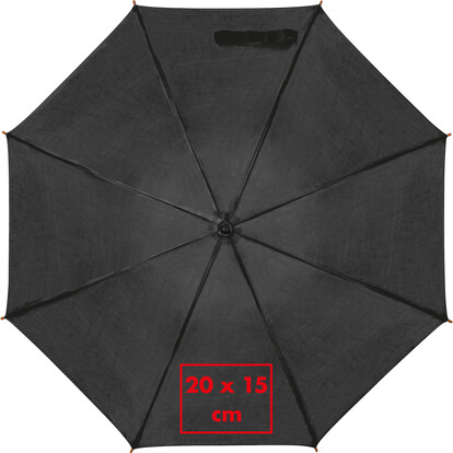 XL Holz Automatikschirm Nancy,schwarz, A-Nr.: 513103 - 03