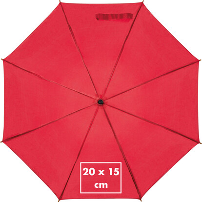 XL Holz Automatikschirm Nancy,rot, A-Nr.: 513105 - 03