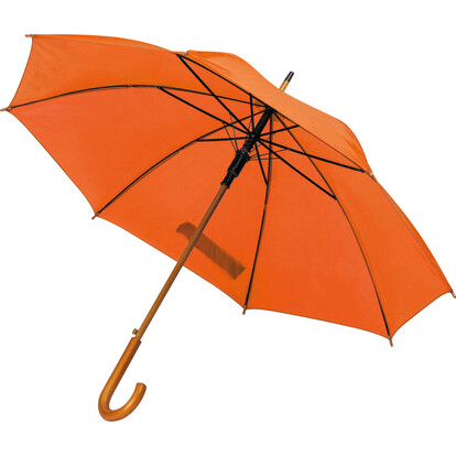 XL Holz Automatikschirm Nancy,orange, A-Nr.: 513110 - 01