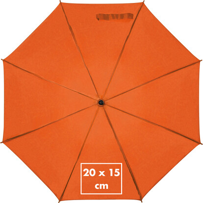XL Holz Automatikschirm Nancy,orange, A-Nr.: 513110 - 03