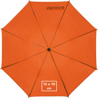 XL Holz Automatikschirm Nancy,orange, A-Nr.: 513110 - 04