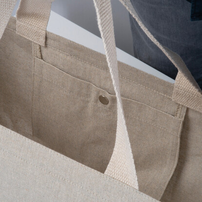 Große Baumwolltasche Pilar,beige, A-Nr.: 521613 - 02