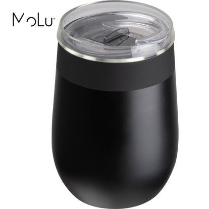 MoLu Edelstahl Trinkbecher Palm Bay, schwarz, A-Nr.: 522403F - 01 MoLu Edelstahl Trinkbecher Palm Bay, schwarz, A-Nr.: 522403F - 01
