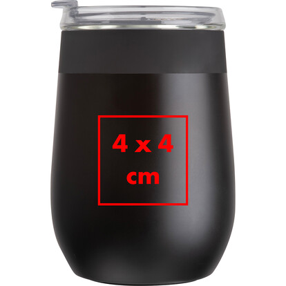 MoLu recycelter Edelstahl Trinkbecher,schwarz, A-Nr.: 522403 - 04