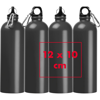 Edelstahl Trinkflasche Ostrov,schwarz, A-Nr.: 524003 - 05