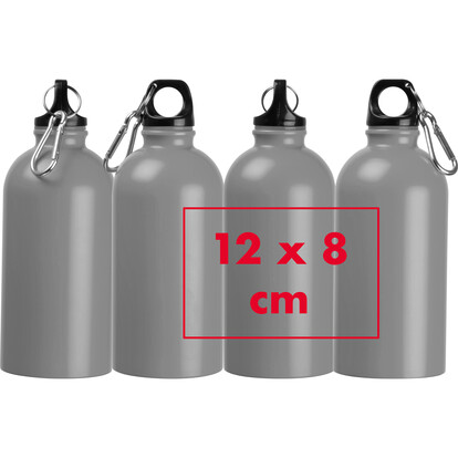 Edelstahlflasche New York,grau, A-Nr.: 524107 - 05