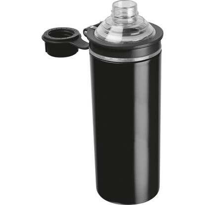 Doppelwandige Edelstahlflasche Monza,schwarz, A-Nr.: 524203 - 02