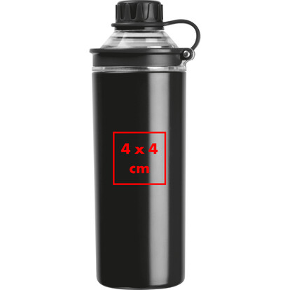 Doppelwandige Edelstahlflasche Monza,schwarz, A-Nr.: 524203 - 04