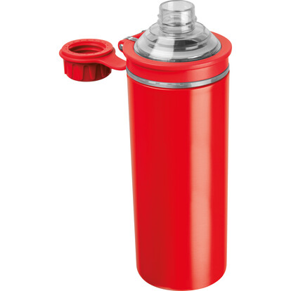 Doppelwandige Edelstahlflasche Monza,rot, A-Nr.: 524205 - 02