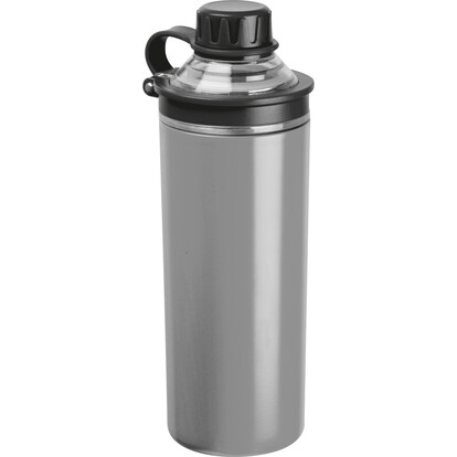 Doppelwandige Edelstahlflasche Monza,grau, A-Nr.: 524207 - 01