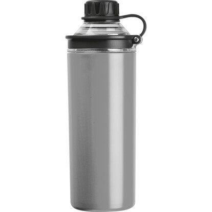 Doppelwandige Edelstahlflasche Monza,grau, A-Nr.: 524207 - 03