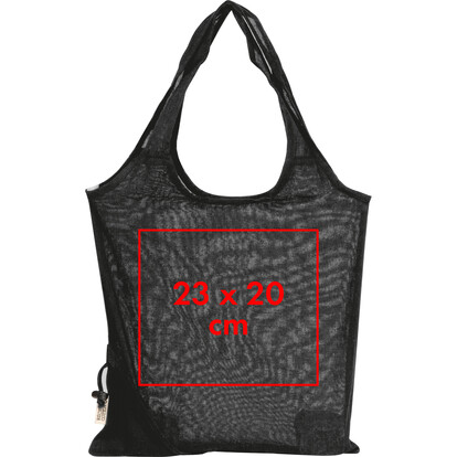 Recycelte Baumwolltasche Modena,schwarz, A-Nr.: 526203 - 04