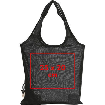 Recycelte Baumwolltasche Modena,schwarz, A-Nr.: 526203 - 05
