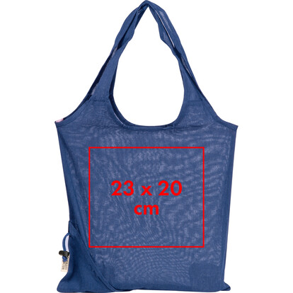 Recycelte Baumwolltasche Modena,blau, A-Nr.: 526204 - 04