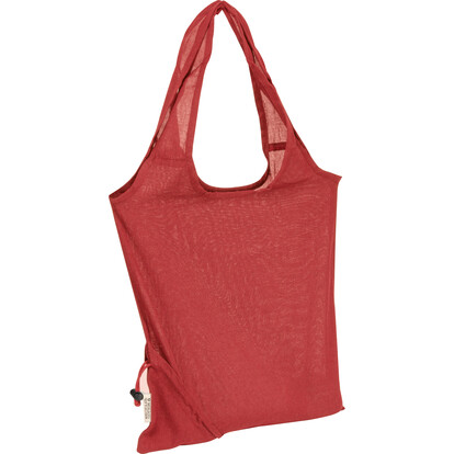 Recycelte Baumwolltasche Modena,rot, A-Nr.: 526205 - 02