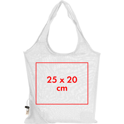 Recycelte Baumwolltasche Modena,weiss, A-Nr.: 526206 - 05