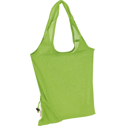 Recycelte Baumwolltasche Modena,apfelgrün, A-Nr.: 526229 - 02
