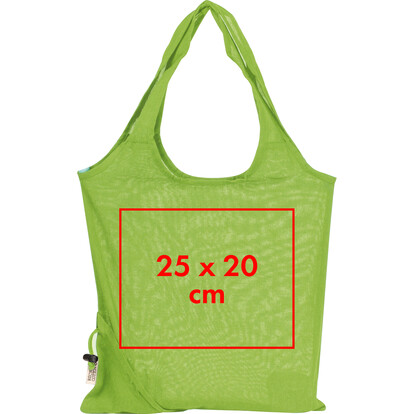 Recycelte Baumwolltasche Modena,apfelgrün, A-Nr.: 526229 - 05