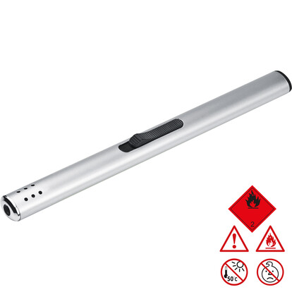 Metall Stabfeuerzeug Brisbane,grau, A-Nr.: 601607 - 01