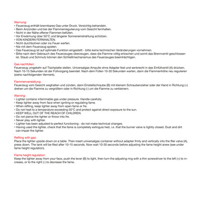 Metall Stabfeuerzeug Brisbane, A-Nr.: 6016 - 02 Metall Stabfeuerzeug Brisbane, A-Nr.: 6016 - 02