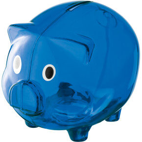 Sparschwein Leicester,blau, A-Nr.: 623504 - 01 Sparschwein Leicester,blau, A-Nr.: 623504 - 01