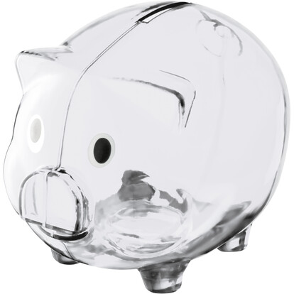 Sparschwein Leicester,transparent, A-Nr.: 623566 - 01