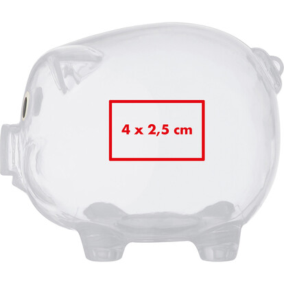 Sparschwein Leicester,transparent, A-Nr.: 623566 - 02