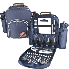 Picknick-Rucksack Virginia,blau, A-Nr.: 660704 - 01 Picknick-Rucksack Virginia,blau, A-Nr.: 660704 - 01