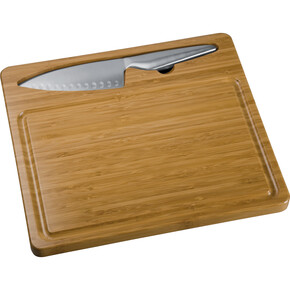 Schneidebrett mit Messer Mantova,braun, A-Nr.: 763301 - 01 Schneidebrett mit Messer Mantova,braun, A-Nr.: 763301 - 01