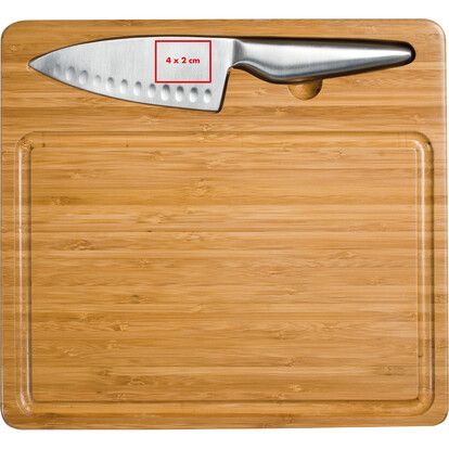 Schneidebrett mit Messer Mantova,braun, A-Nr.: 763301 - 02
