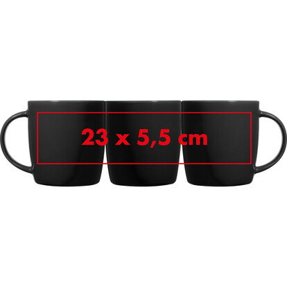 Keramiktasse Martinez,schwarz, A-Nr.: 870403 - 05