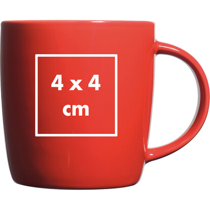 Keramiktasse Martinez,rot, A-Nr.: 870405 - 04