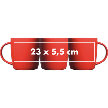 Keramiktasse Martinez,rot, A-Nr.: 870405 - 05