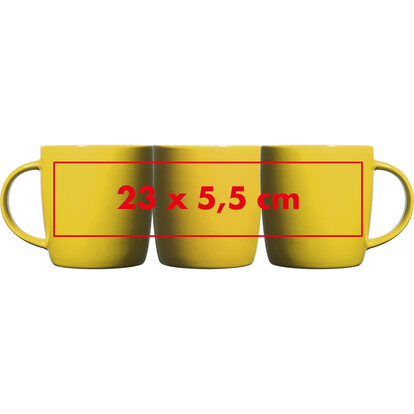 Keramiktasse Martinez,gelb, A-Nr.: 870408 - 05