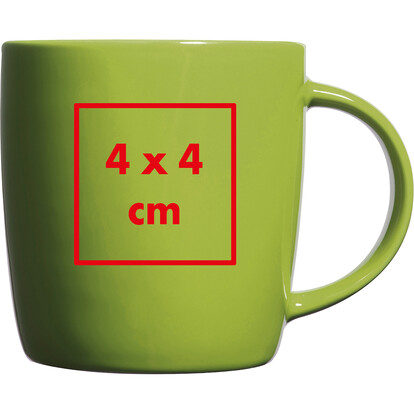 Keramiktasse Martinez,apfelgrün, A-Nr.: 870429 - 04